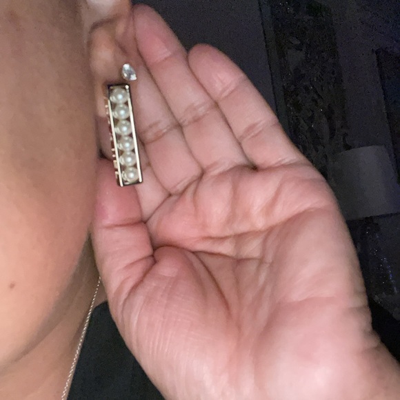 Preloved Chanel earrings pristine condition has pearls in gold stamp show 2023 - Picture 12 of 12